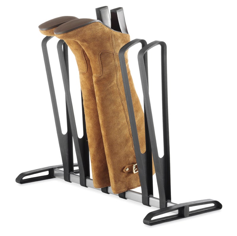 Whitmor 3 Pair Boot Rack - Adjustable Heavy Duty Frame - Black - Image 1